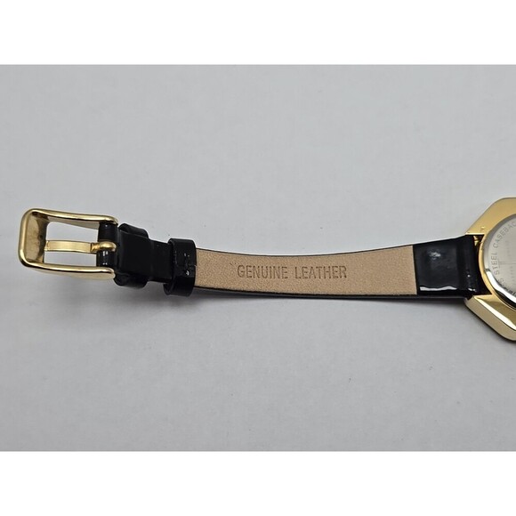 Jasper Conran Ladies Quartz Watch New Battery Faceted Octagon Glass Gold Tone - Picture 9 of 11